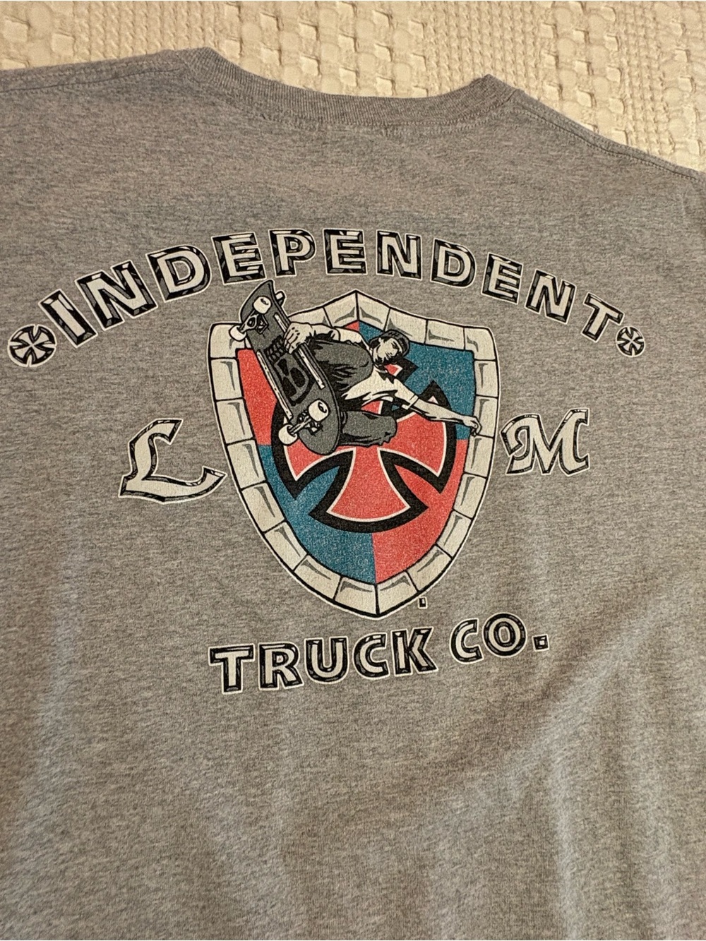 RARE Independent Truck Co. Lance Mountain Gray Short-Sleeve Logo T-Shirt - Large